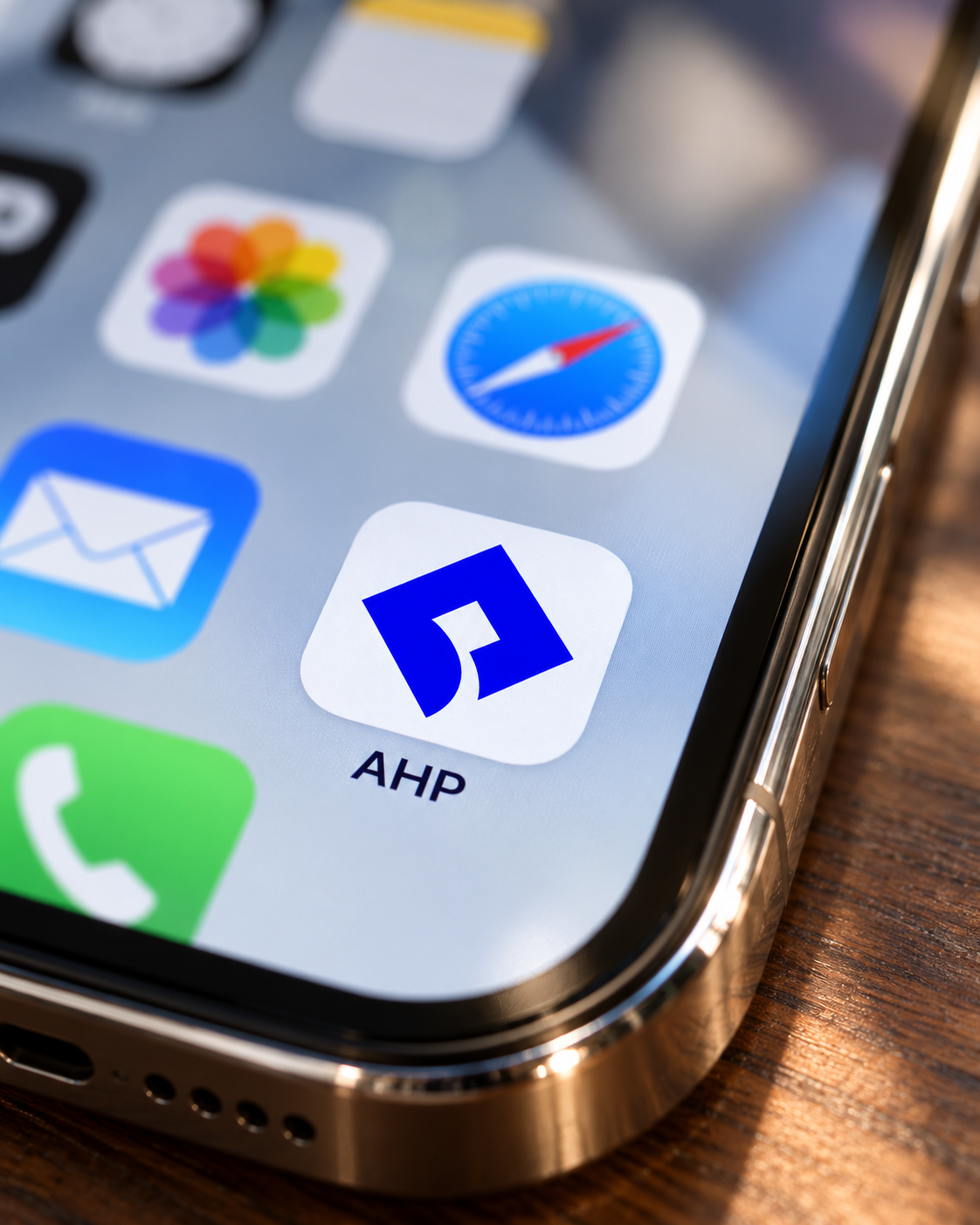 American Home Protect app icon on a phone