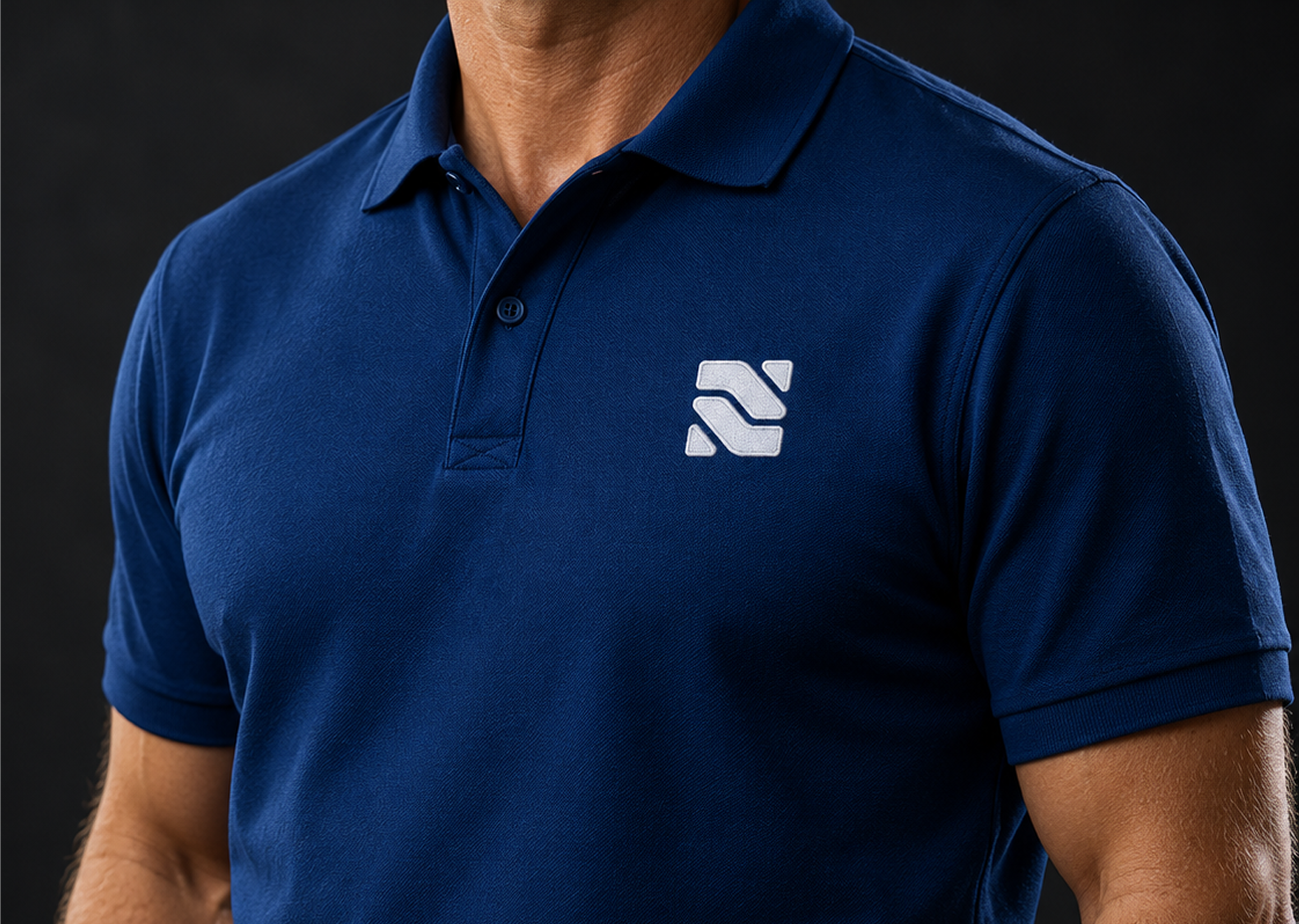 ISN logo on a polo